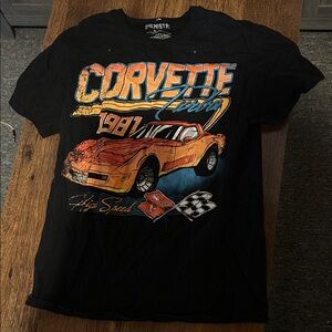 Chemistry Black Tee with Corvette 1981 Graphic